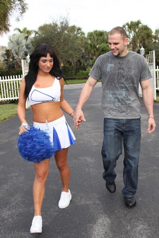 15P Cheerleader Stuffed By Big Cock