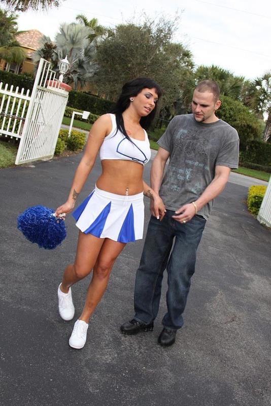 15P Cheerleader Stuffed By Big Cock
