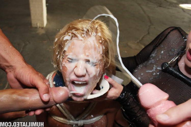 15P Madison James is tied up, sucks cock, cum swaps and gets fucked and disgraced wh