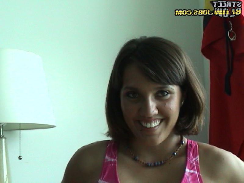 15P Sweet brunette sucks some hard johnson in the bathroom