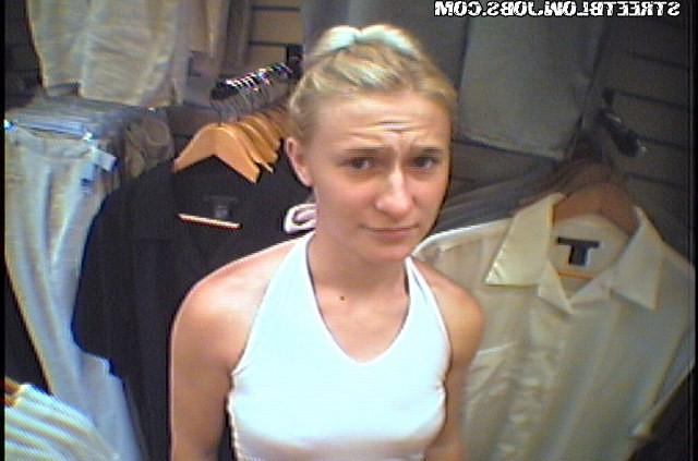 15P Skinny blonde gets boned in restaurant bathroom
