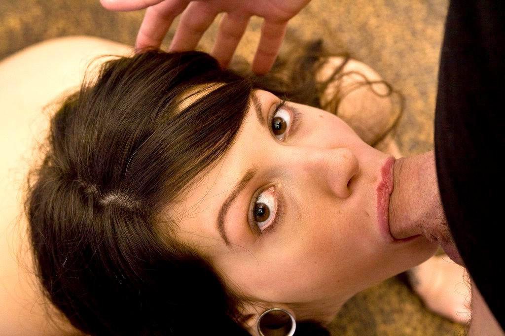 15P Hot brunette enjoy jerking a dick
