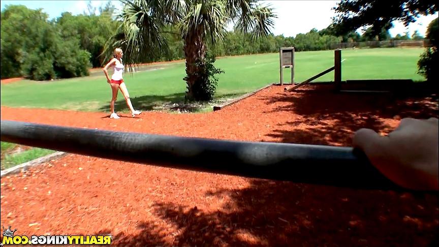 12P Check out hot teen tara jerk me off at the park after i spotted her working out 