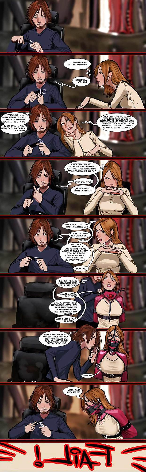 25P Lesbian BDSM fan art