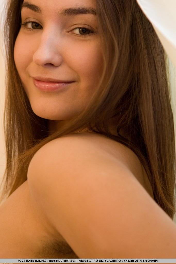 18P lovely dark haired coed flaunts her goods