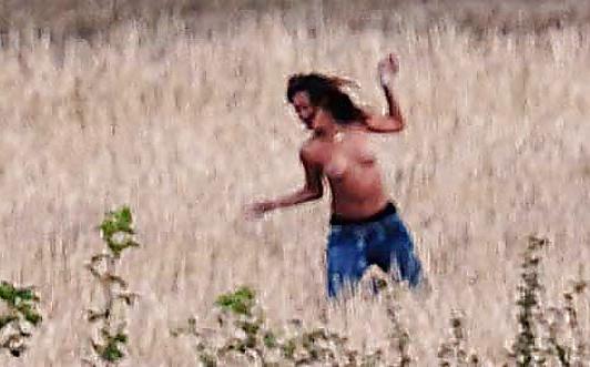 18P Rihanna Topless Candids on We Found Love Music Video Set