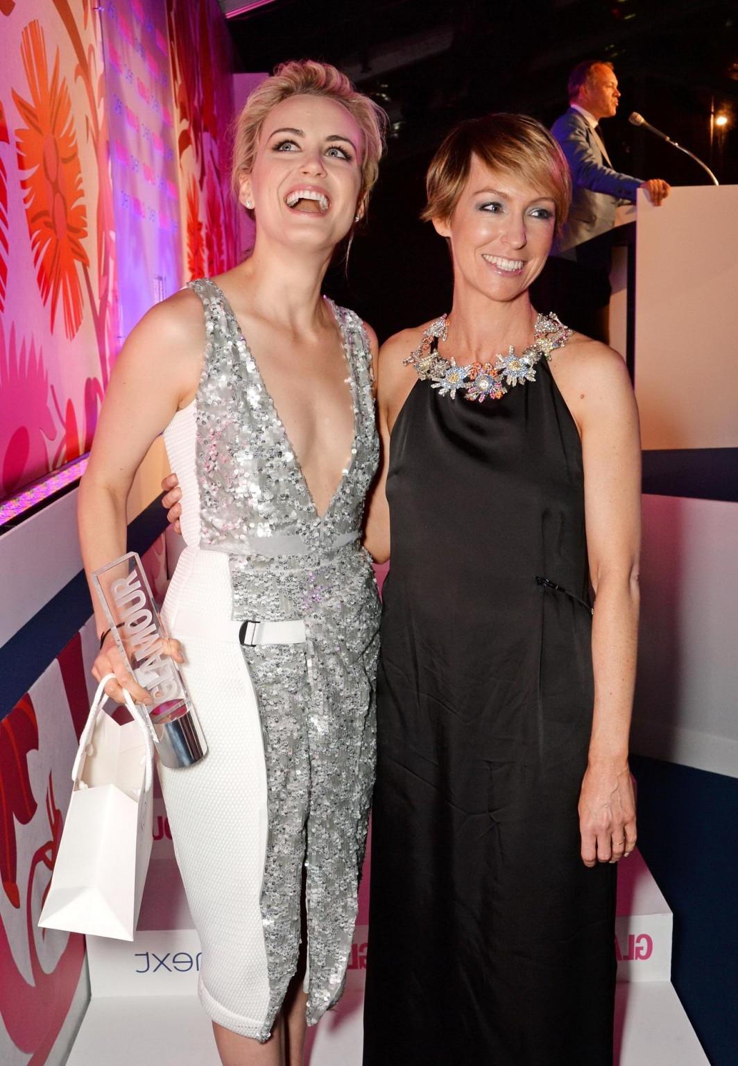 16P Taylor Schilling cleavy at Glamour Women of the Year Awards in London
