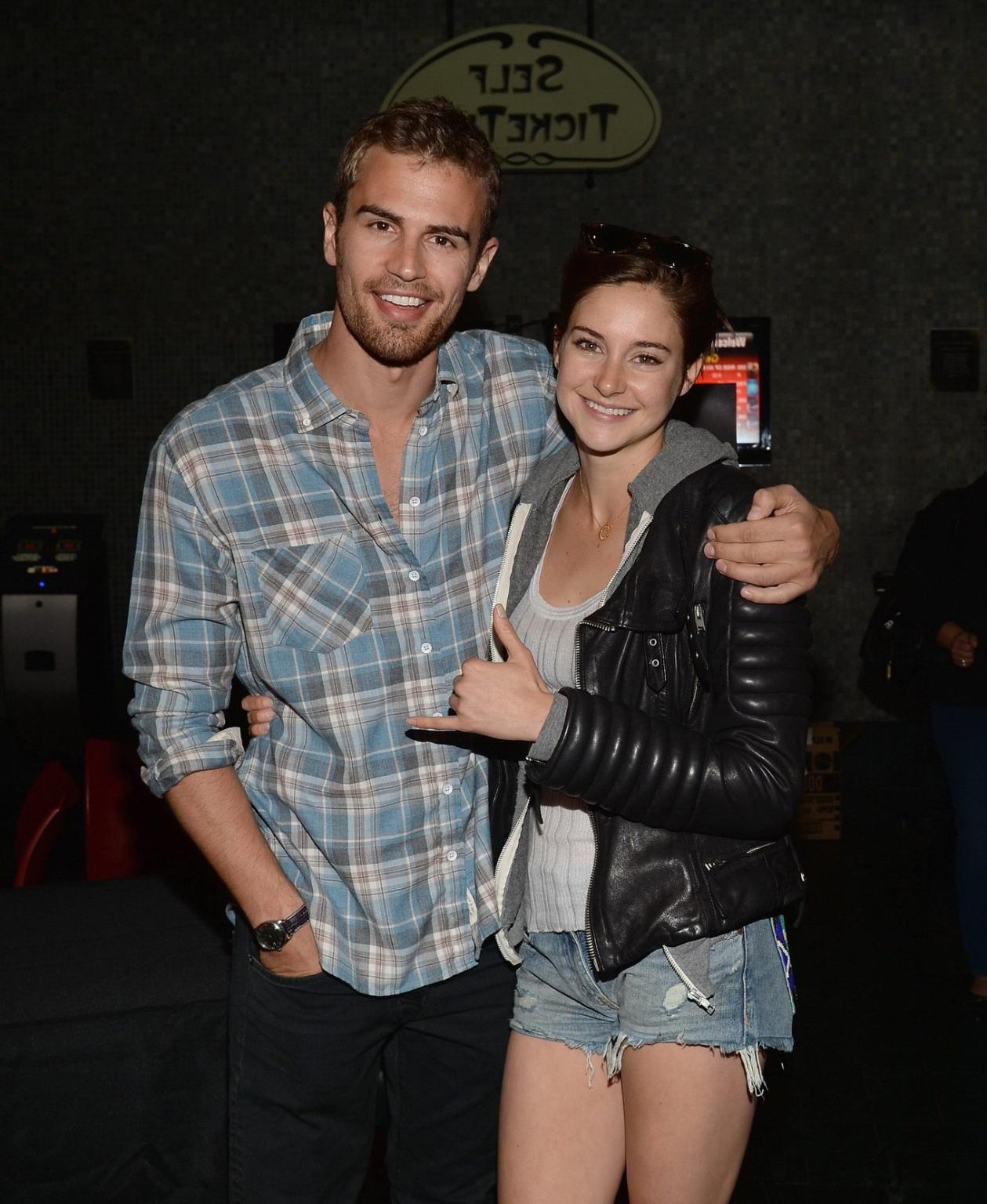 16P Shailene Woodley leggy  see through to bra at the private screening of 'Divergen