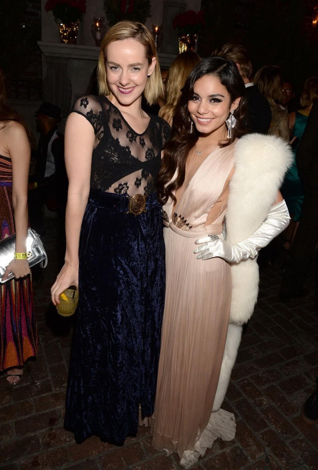 16P Vanessa Hudgens braless showing huge cleavage at her 25th Birthday Party at No V
