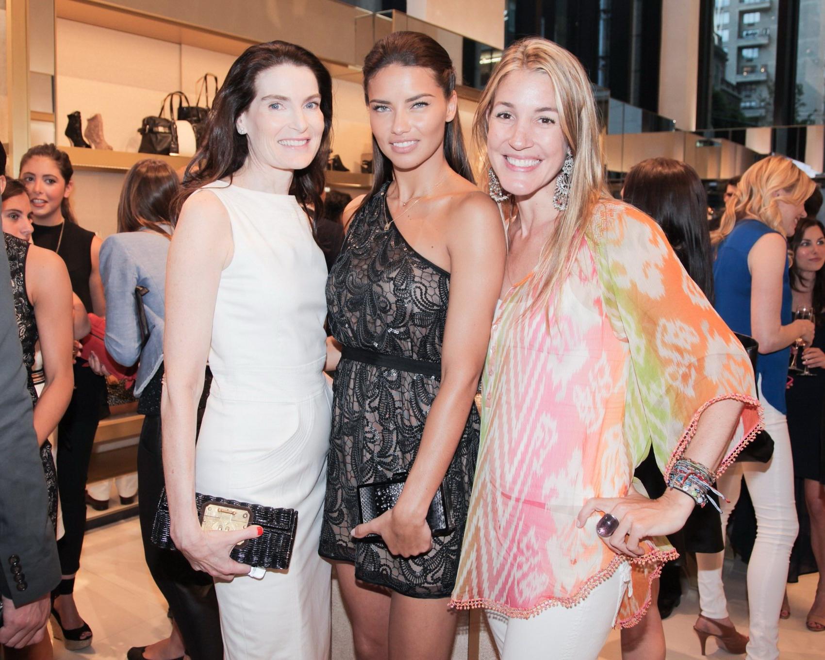 16P Adriana Lima celebrating her birthday in black transparent mini dress at the VC 