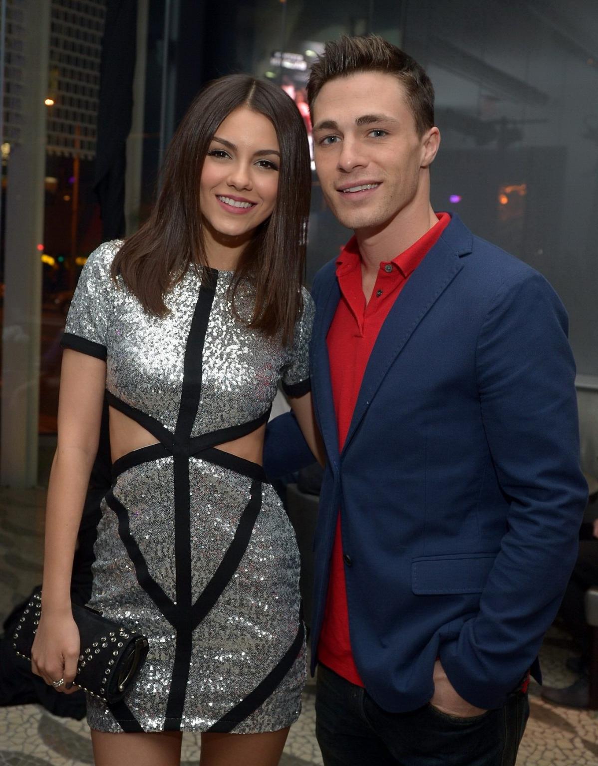 16P Victoria Justice leggy in mini dress celebrating her 20th birthday