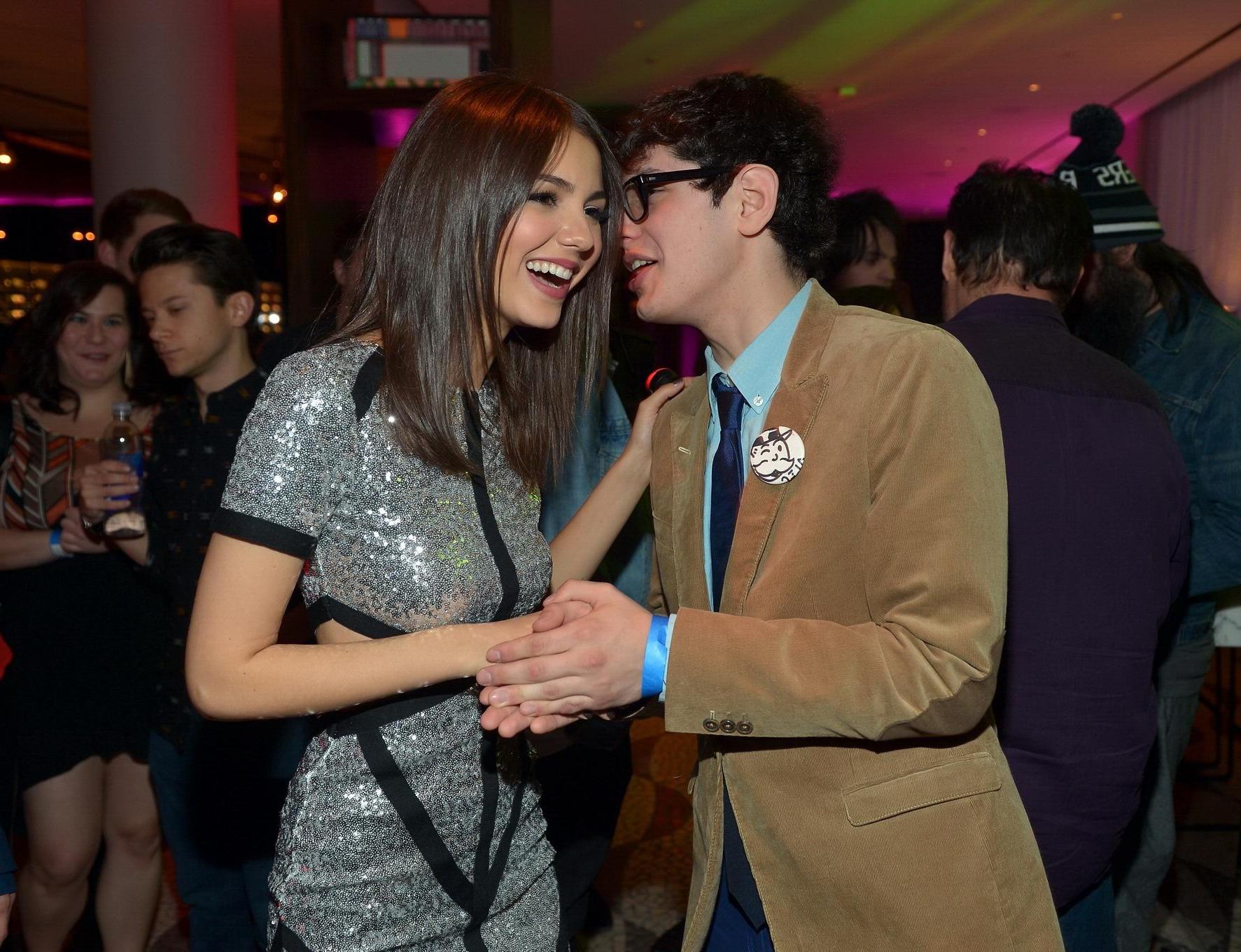 16P Victoria Justice leggy in mini dress celebrating her 20th birthday