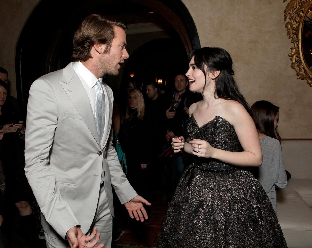 16P Lily Collins looks very hot in strapless dress on her birthday at Mirror-Mirror 