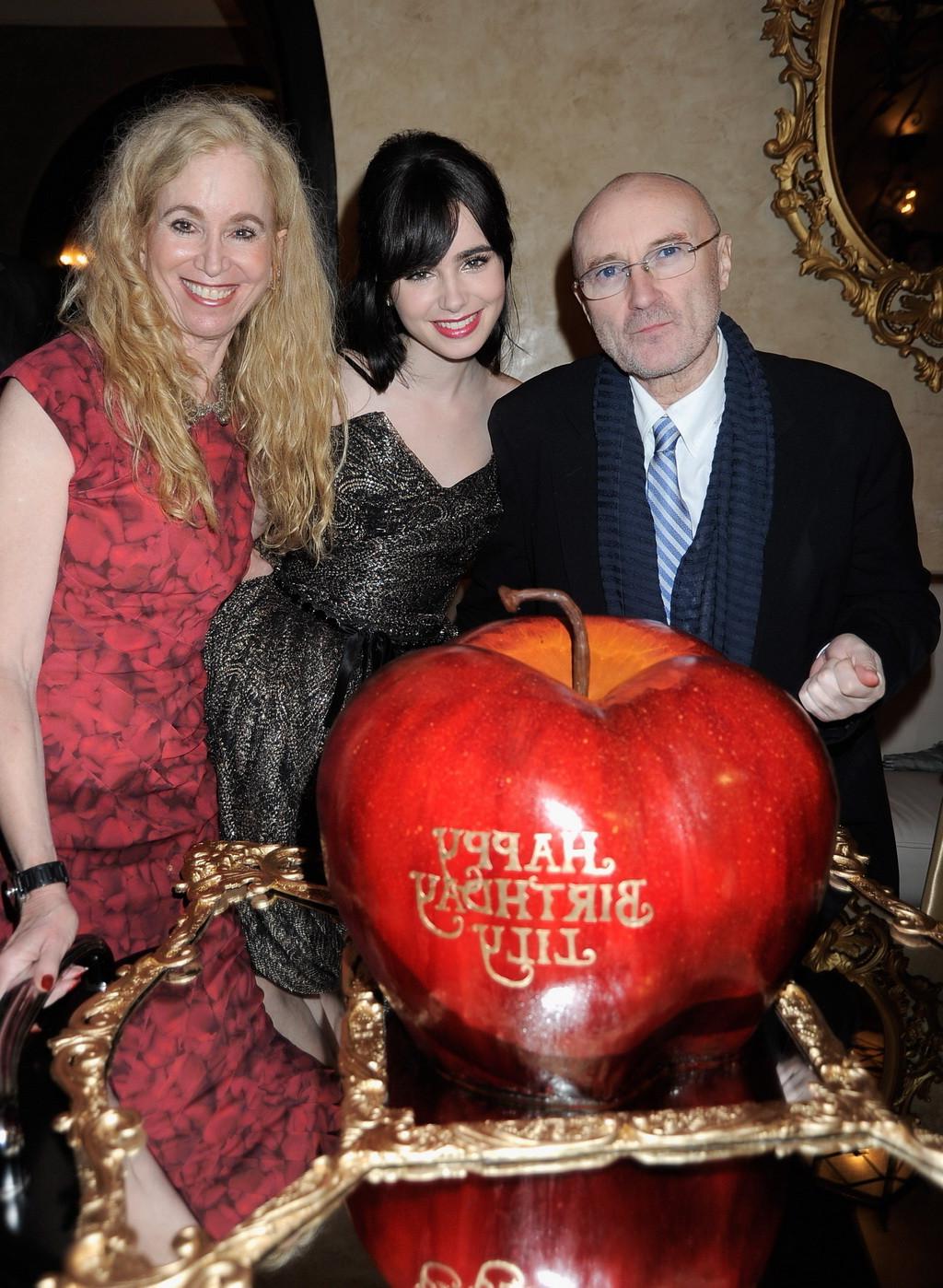 16P Lily Collins looks very hot in strapless dress on her birthday at Mirror-Mirror 