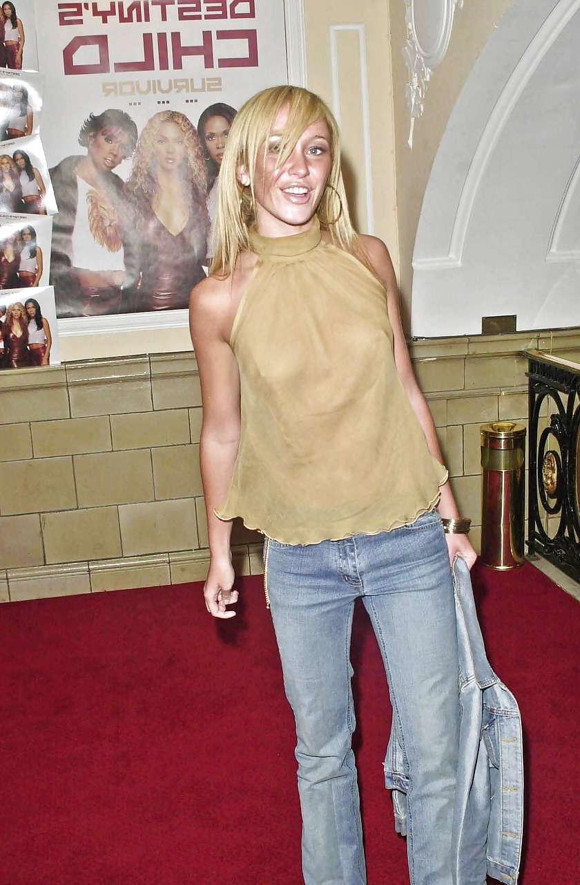 16P Jenny Frost showing her whole tit on stage and ass in thong photos by paparazzi