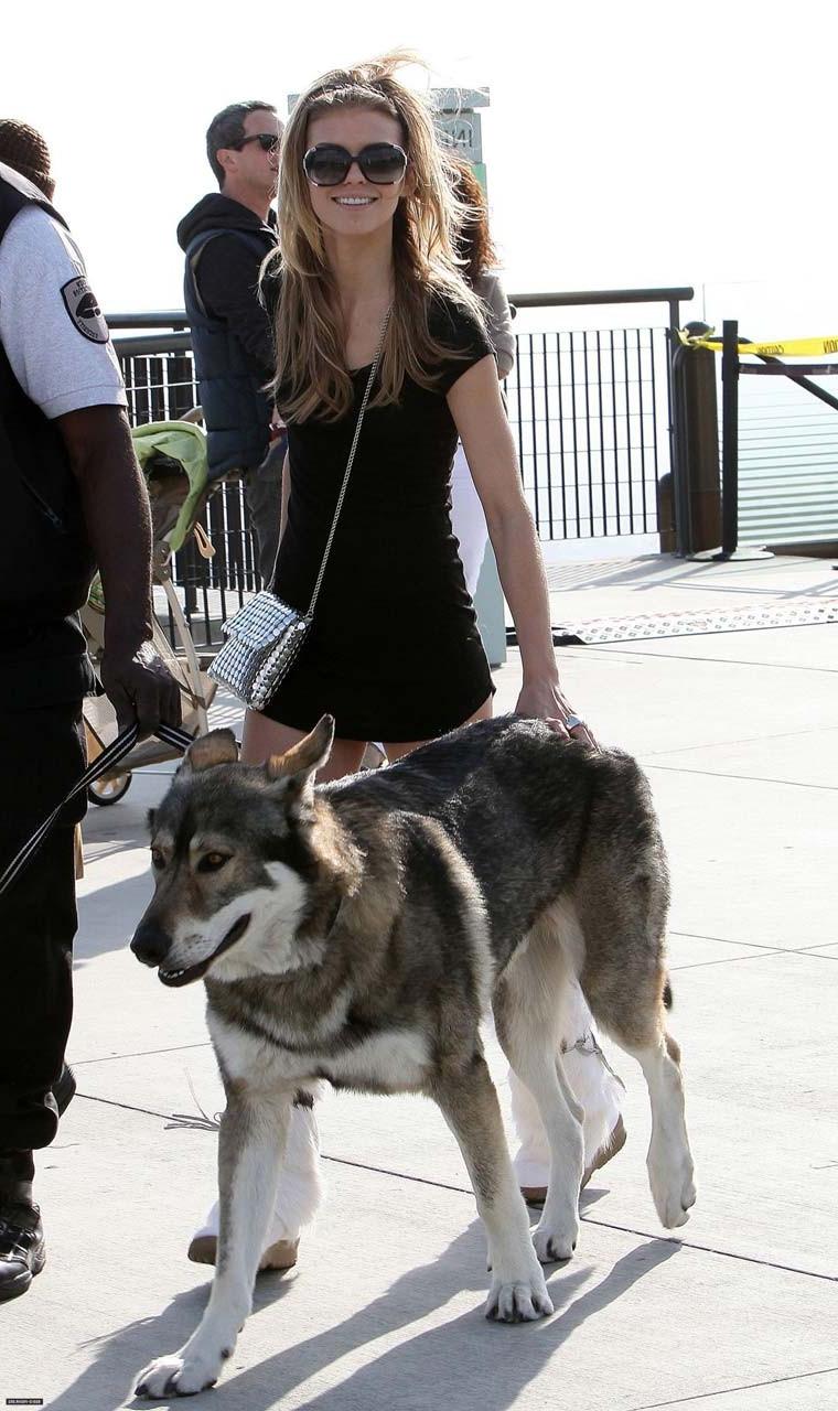 16P AnnaLynne McCord showing her thong in black see thru shorts paparazzi shoots