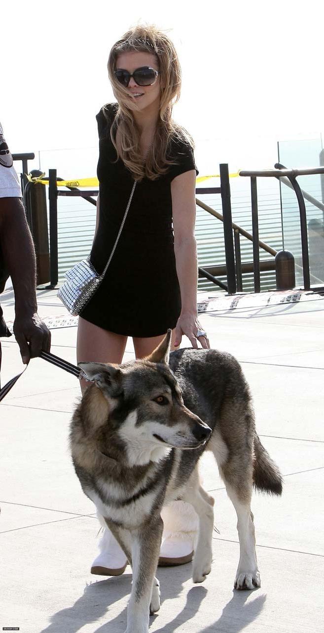 16P AnnaLynne McCord showing her thong in black see thru shorts paparazzi shoots
