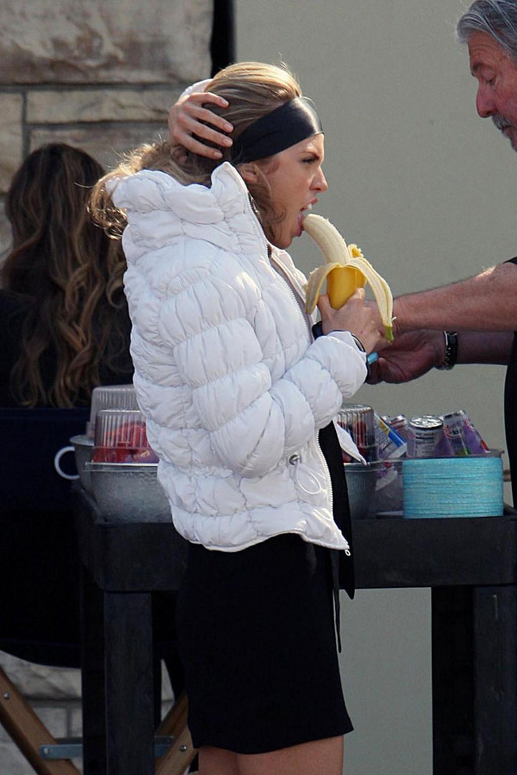 16P AnnaLynne McCord showing her ass in thong  c-thru dress on 90210 set