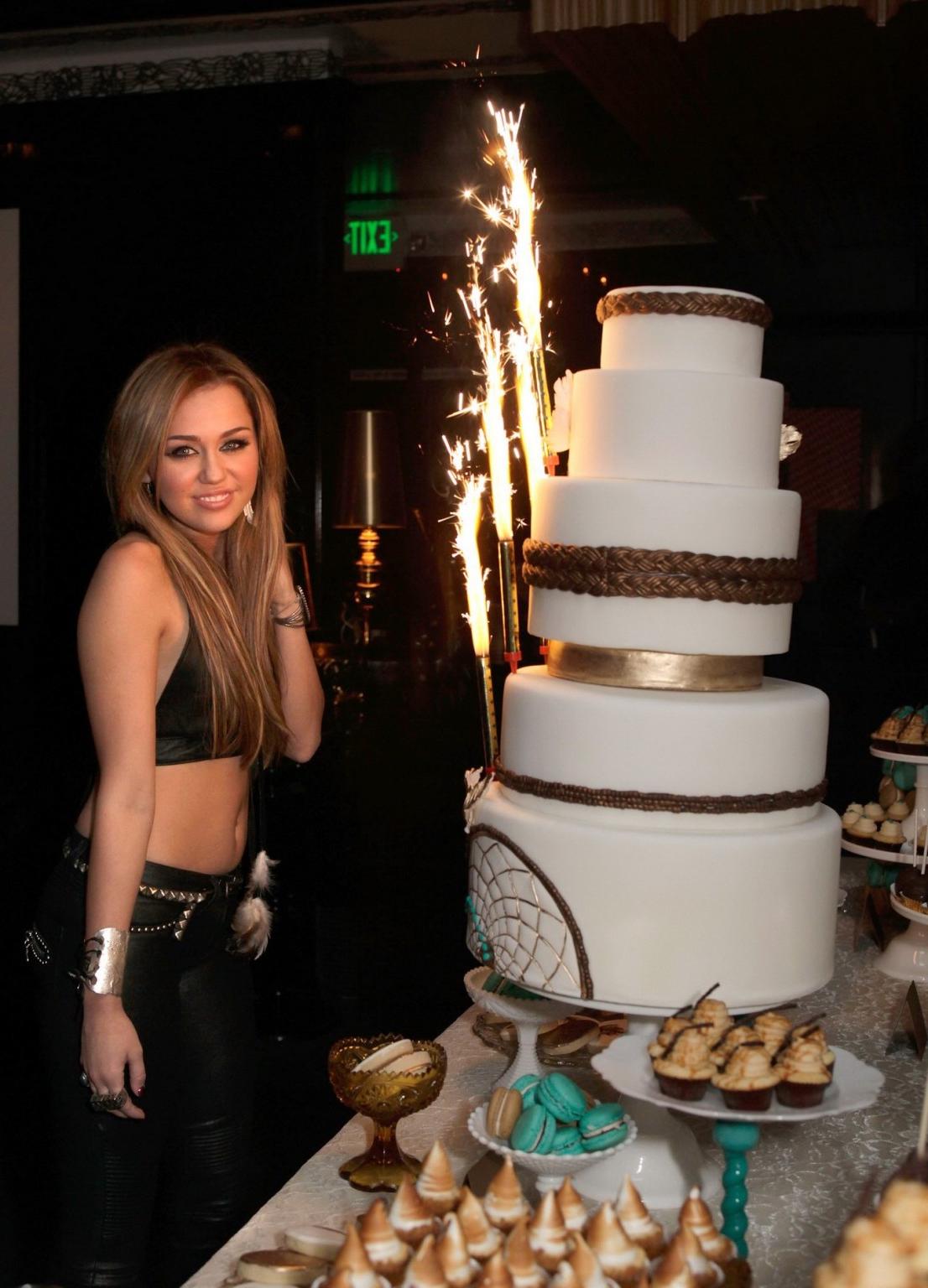 16P Miley Cyrus in see-through dress shooting the Big Bang music video