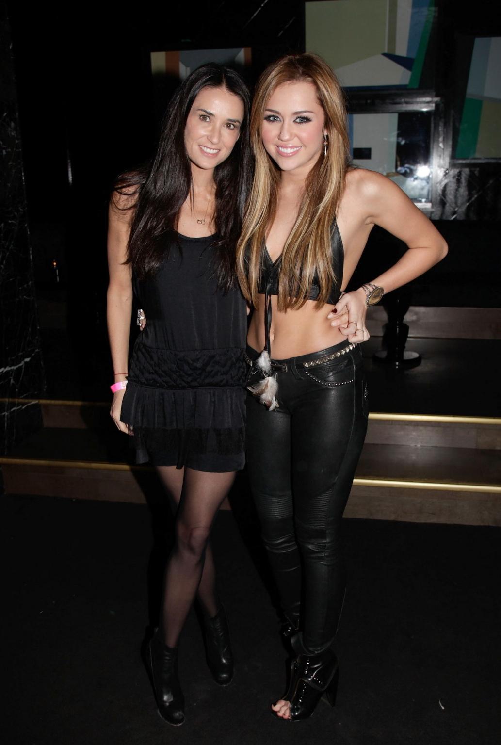 16P Miley Cyrus in see-through dress shooting the Big Bang music video