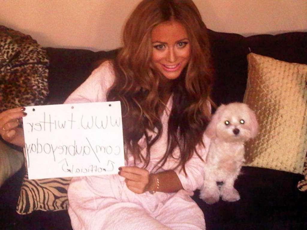 10P Aubrey O'Day exposing her nice big boobs and great ass in thong in personal pict