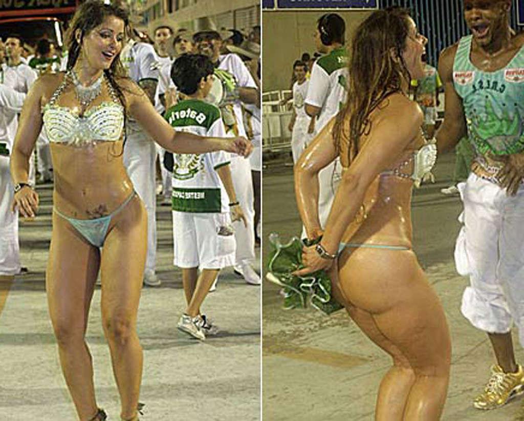16P Nana Gouveia showing her great ass in thong on beach