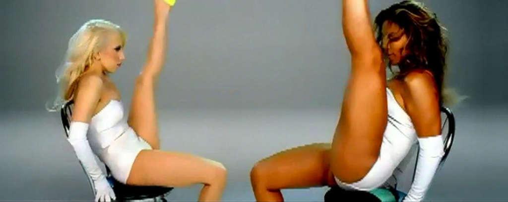 10P Beyonce Knowles looking very sexy and leggy in video spot