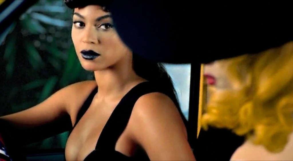 16P Beyonce Knowles looking sexy with Lady Gaga in video spot