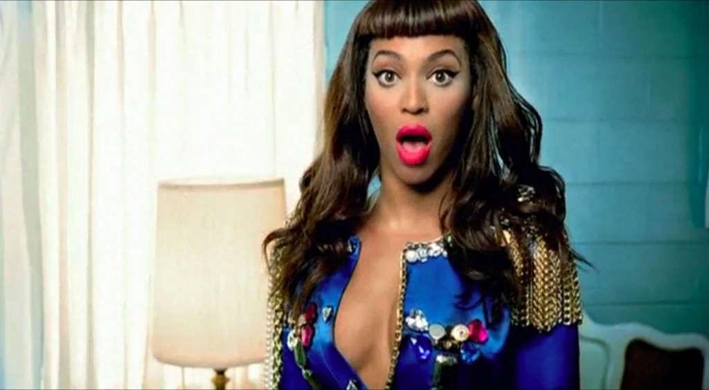 16P Beyonce Knowles looking sexy with Lady Gaga in video spot