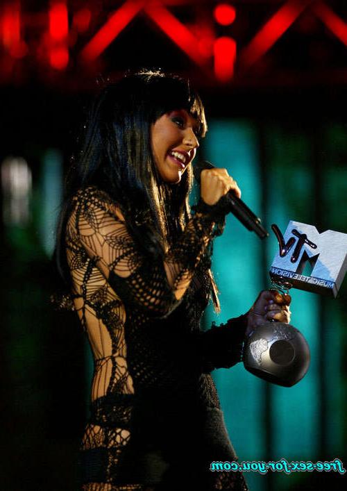16P Christina Aguilera show thong in see thru spider outfit on stage