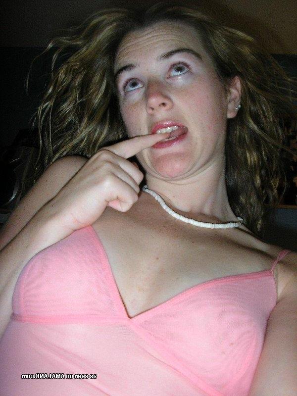 15P Slutty blonde MILF self-shooting topless for hubby