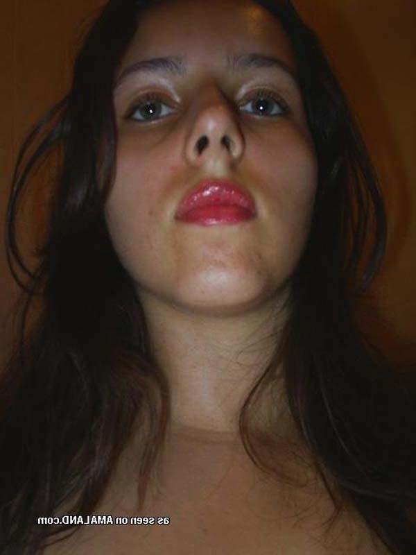 16P Pictures of a busty housewife cupping her nice full breasts