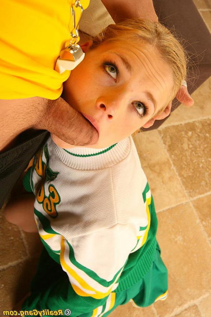 20P Cute redhead cheerleader getting dicked