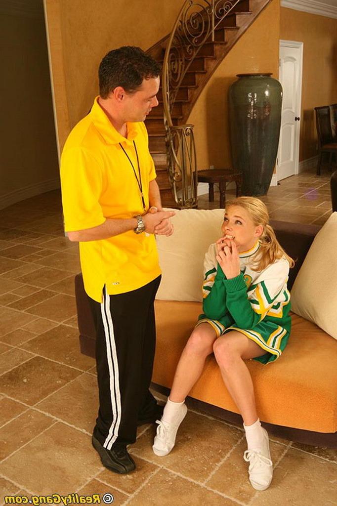 20P Cute redhead cheerleader getting dicked