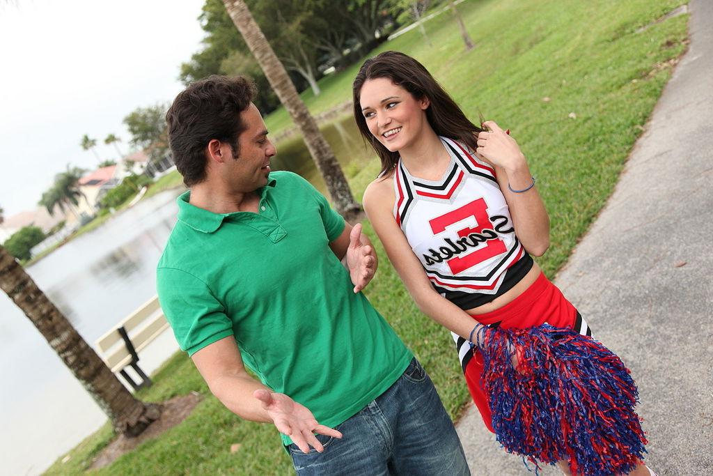 15P Cheerleader gets filled with jizz