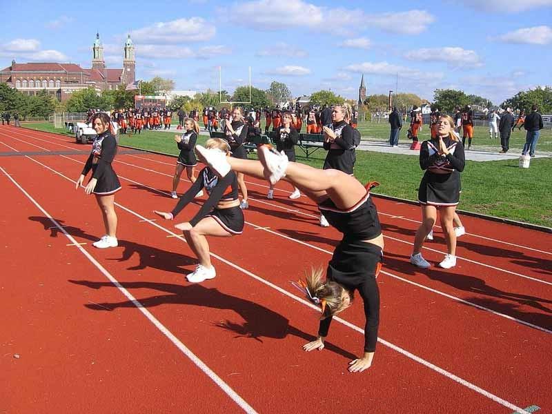20P Real Teen Cheerleader Squad Cheers Then Gets Drunk At Afterparty
