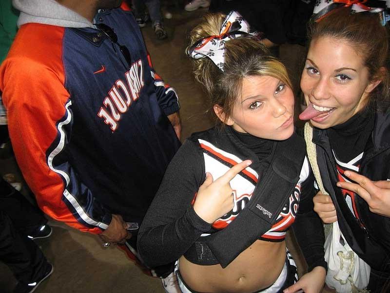 20P Real Teen Cheerleader Squad Cheers Then Gets Drunk At Afterparty