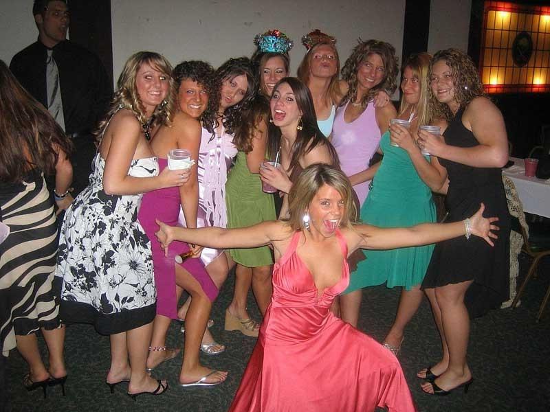 12P Drunk GF Cheerleader Sluts Get Smashed At The After Party