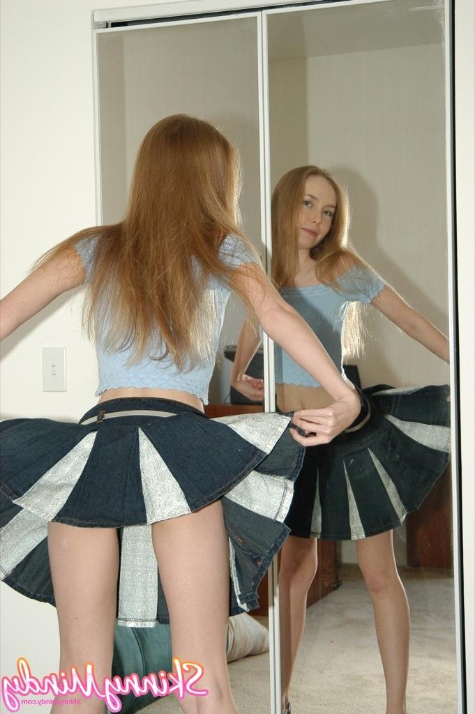 16P Skinny teen cheerleader