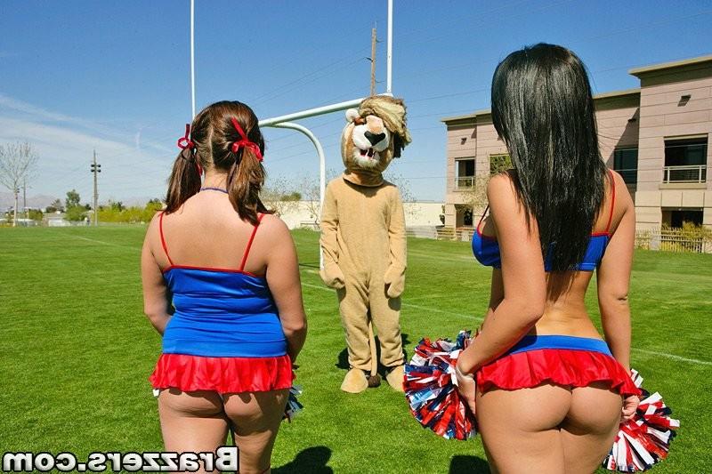 15P super cute school girl cheer leaders with big tits fuck hardcore