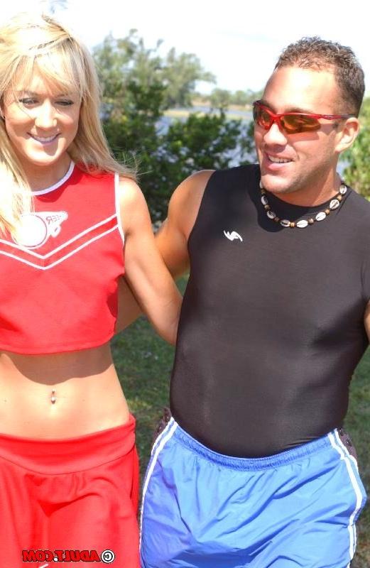 16P filthy cheerleader swallows fresh load of cum