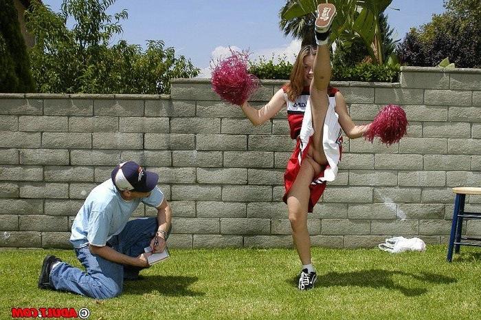 16P filthy cheerleader seducing her coach