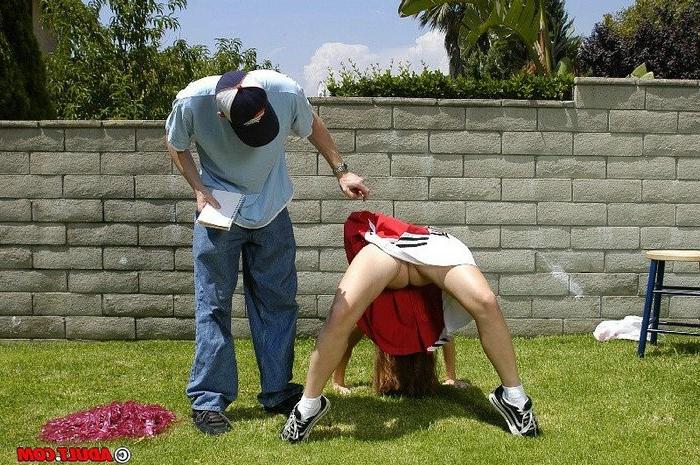 16P filthy cheerleader seducing her coach