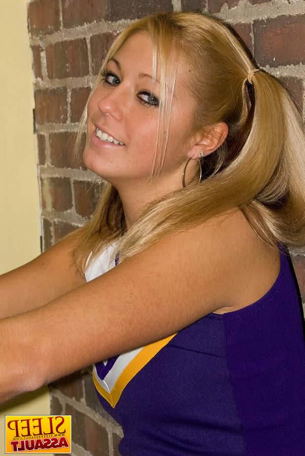 16P Sleeping cheerleader gets fucked by a stranger