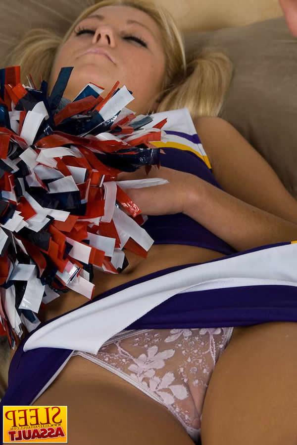 16P Sleeping cheerleader gets fucked by a stranger