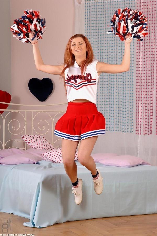 16P Busty cute redhead cheerleader Katarina