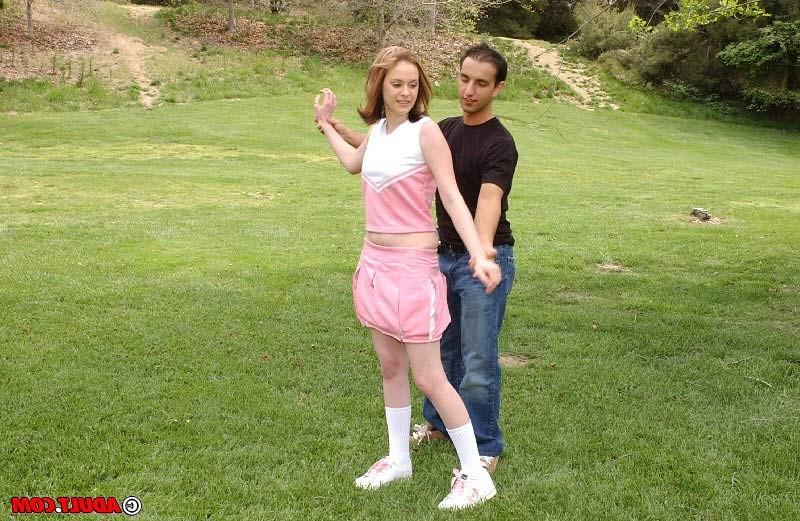 17P Cute young cheerleader gets banged just to make the squad
