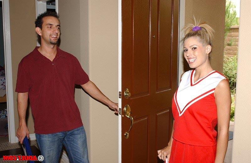 17P Sweet young cheerleader gets slammed with a hard massive cock