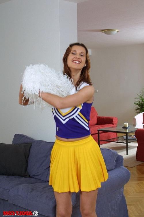 16P Busty young cheerleader gets slammed in different positions