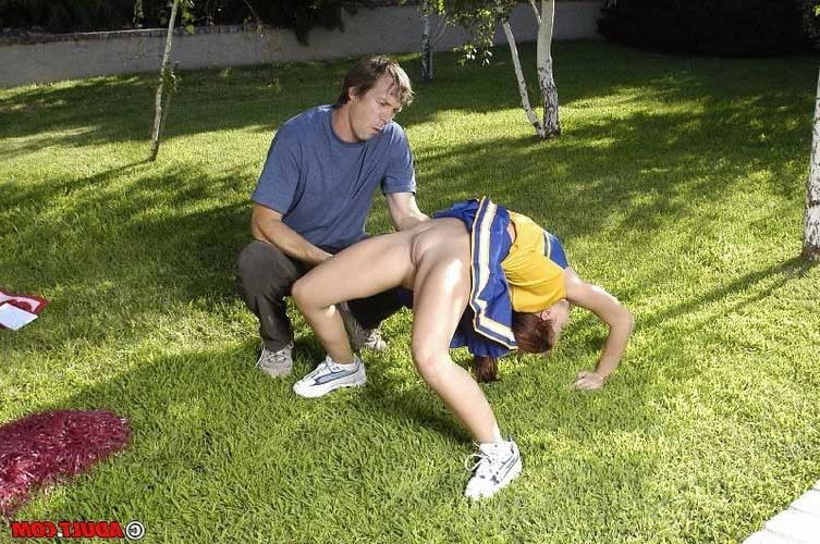17P Redhead cheerleader fucks well to join the squad